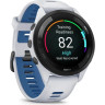 Часы GARMIN FORERUNNER 265 BLACK BEZEL WITH WHITESTONE CASE AND WHITESTONE/TIDAL BLUE SILICONE BAND 010-02810-11