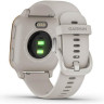 Часы GARMIN VENU SQ – MUSIC EDITION ROSE GOLD ALUMINUM BEZEL WITH LIGHT SAND CASE AND SILICONE BAND 010-02426-11